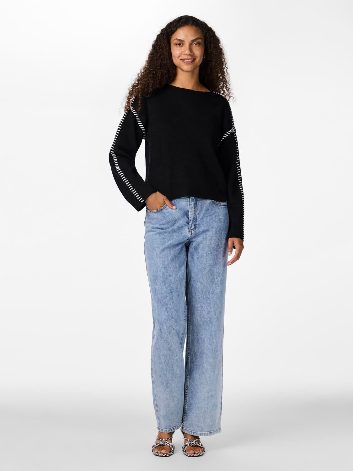 YASSTITCHA Pullover - Black - VERO MODA & VILA Bergvik